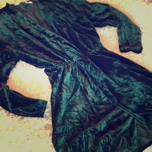 Green Velour Dress